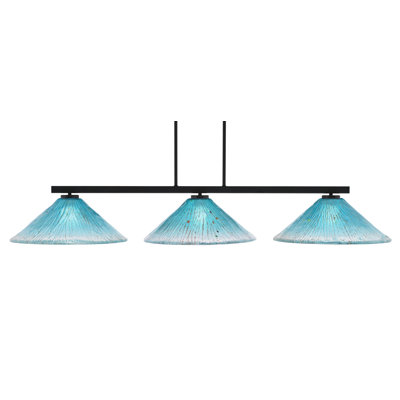 Bar 3 lumières Bremer avec verre 16 po Bremer