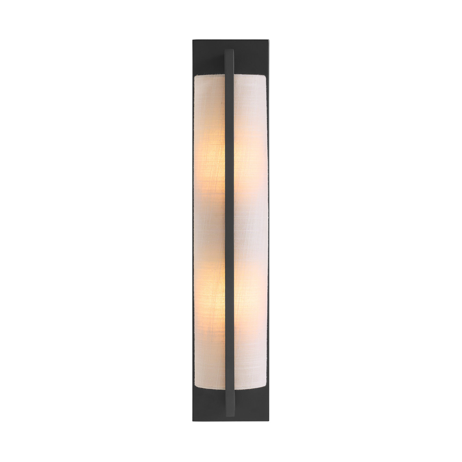 Priam 2 Light Dimmable Wall Sconces, Matte Black