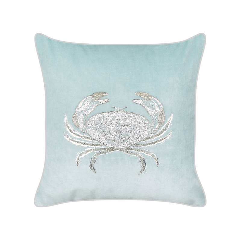 Castres Animal Print Blue Square Throw Cushion