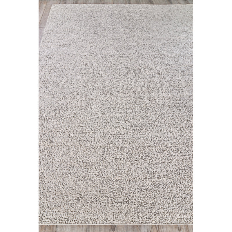 Morello Hand Made Area Rug in Ivory/Gray, Rectangle 9' x 12'