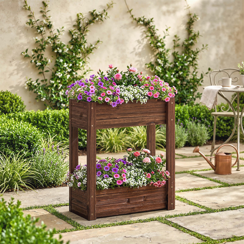 Wood Raised Garden Bed