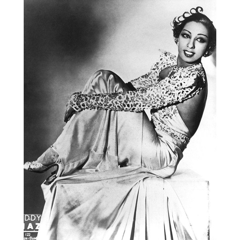Astoria Grand Hollywood, galerie de photos d'archives sur toile tendue: Josephine Baker, H 18 po x l 15 po
