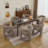 Modern Linen Dining Chairs Upholstered Armchair-1397583922