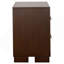 Table de chevet 2 tiroirs Polk Cappuccino