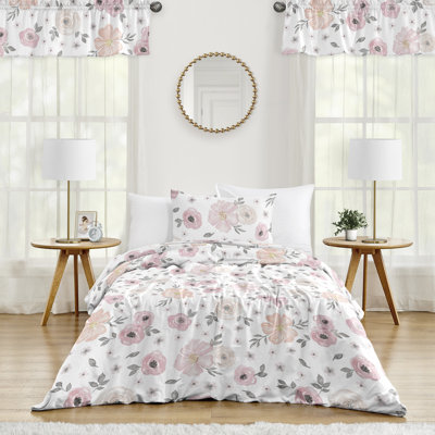 Watercolor Microfiber Comforter Set