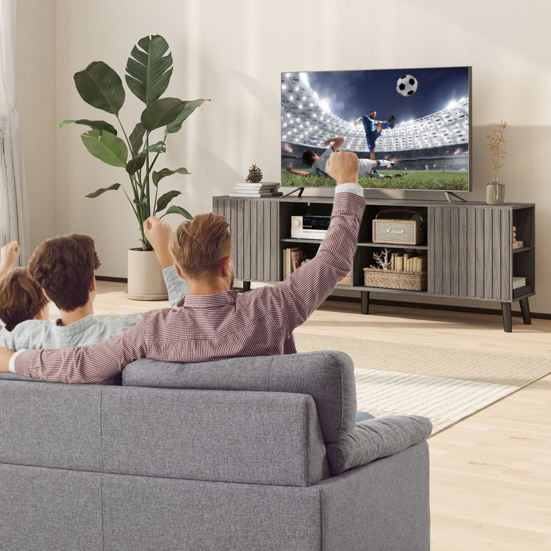 TV Stand for TVs up to 85", Grey