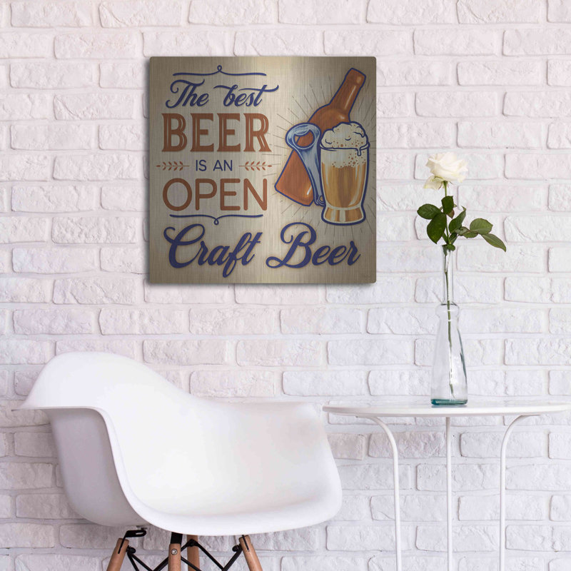 «The Best Beer» par Mollie B Art, H 24 po x l 24 po