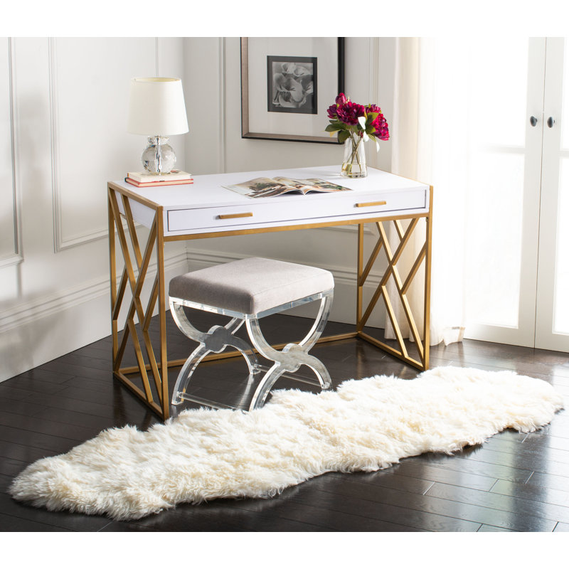 Keira Solid Colour Sheepskin Hand Woven Area Rug, Runner 61cm x 183 cm