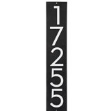 Floating Modern 4" Number Vertical Address Plaque (5 Digits)