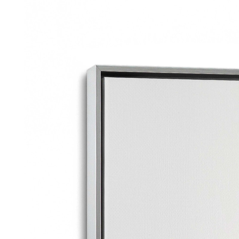 Sunset Jasper, ensemble de 2, H 13 po x l 18 po, Cadre flottant en chrome poli