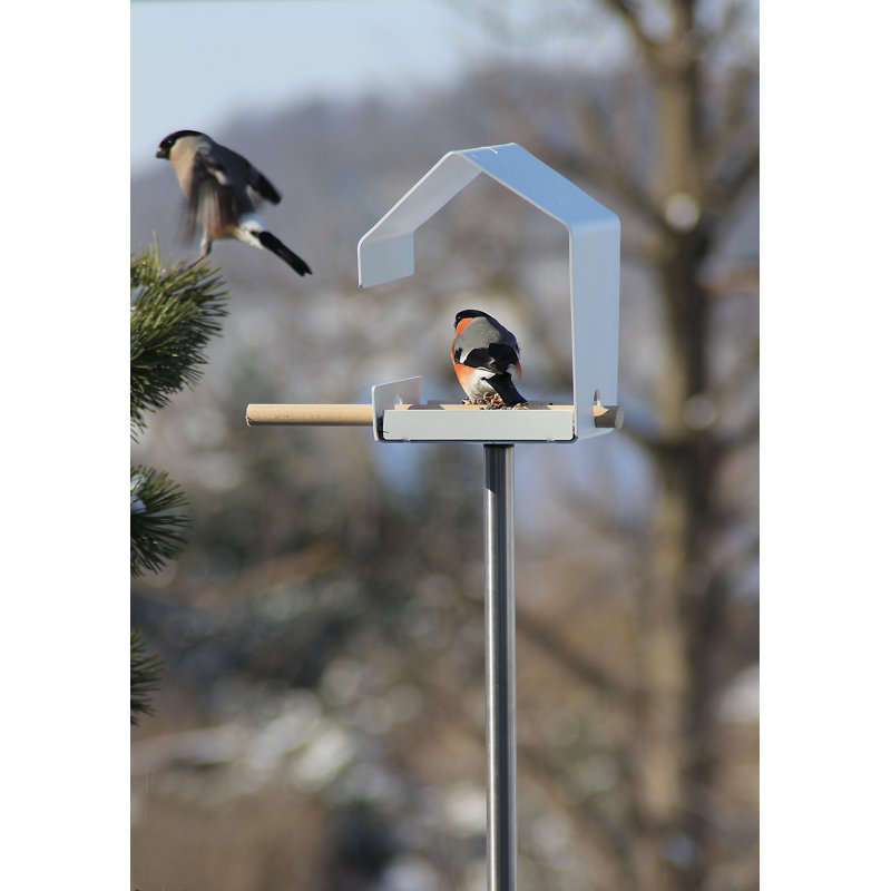 Metal Pole Decorative Bird Feeder