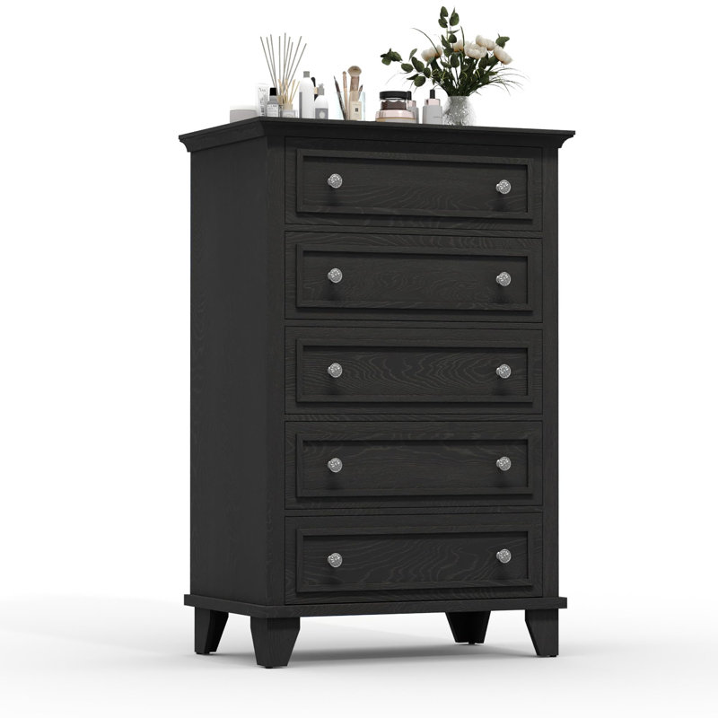 Commode moderne à 5 tiroirs Modern, Blanc