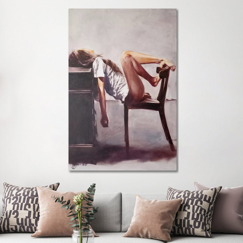 «Lazy» par Ihor Shulman, reproduction d'art sur toile tendue, H 60 po x l 40po x P 1,5 po