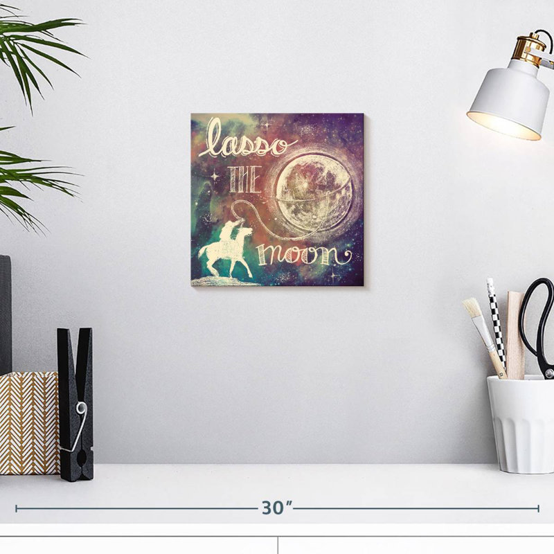 Tergel, univers, galaxie, lasso, lune, H 10 po x l 10 po