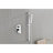Shower System With Shower Head, Hand Shower, Slide Bar,, Shower Arm, Hose, Valve Trim, And Lever Handles