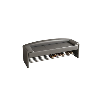 Kapor Faux Leather Upholstered Bench