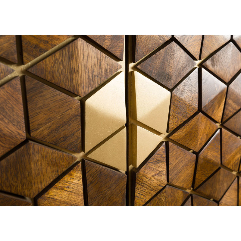 Solid Wood Wardrobe, Oiled brown
