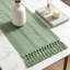 Chemin de table Boho pour cuisine, décor rustique maison de campagne, centre de table en lin de coton tissé Macrame, petit chemin de table basse pour la commode-760045981-760045971