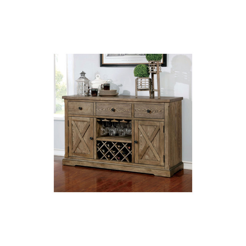 Lissette 60 " W Solid Wood Sideboard
