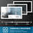 Wall Mounted 48" X 36" Bathroom Mirror, 3 Colors Dimmable Front , 5 Mins , Hd Reflection Mirror With Led 5 Adjustable, Dazzling