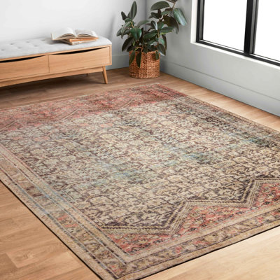 Tapis gris anthracite / multicolore Rayburn