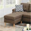 Contemporary Coffee Sectional With Rolled Armrest And Reversible Lounge Modern Chaise Pillows-818878549
