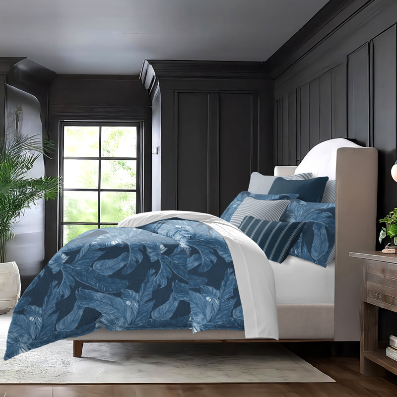 Palomino Denim Cotton Coverlet Set, King Coverlet + 7 Additional Pieces