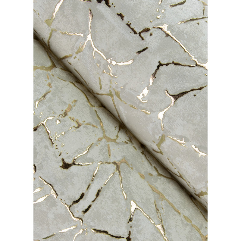 Abstract Metallic Wallpaper Roll, Silver