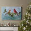 Winter Cardinal Duet II, toile tendue avec châssis de qualité supérieure - prête à être accrochée-1145074147