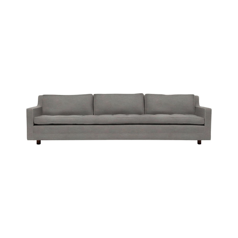 Upholstered 94'' Sofa, Smoke Velvet
