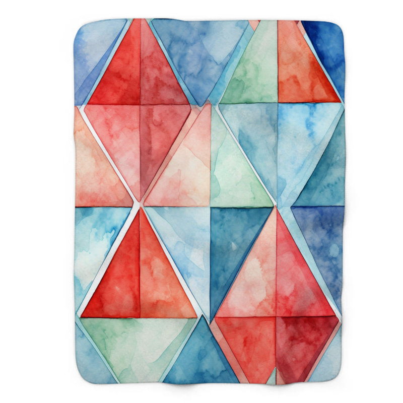 Geometric Flow - 1 Piece Premium Blanket, 50" W x 60" L