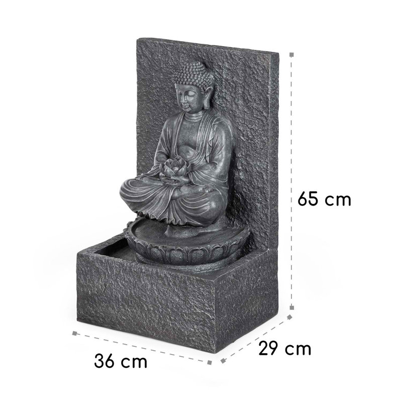 Nirvana Indoor Outdoor Weather Resistant Sculptural Fountain with Lights