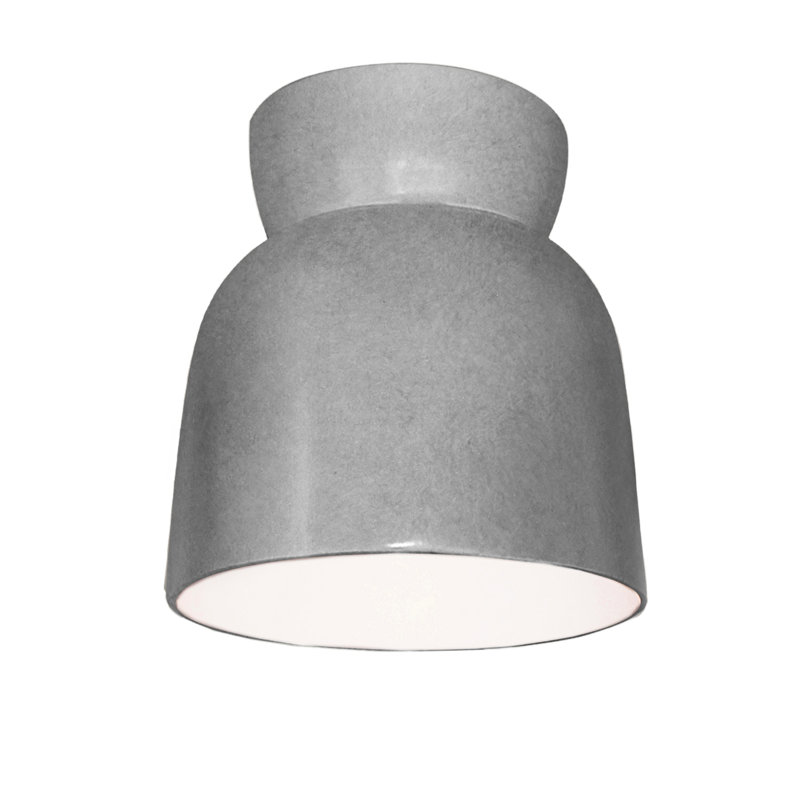 Logan Radiance - Hourglass Flush-Mount, Antique Silver, Incandescent (Not Included)