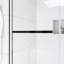 60 po X P 74 po H Porte de douche coulissante avec cadre noir-110983338
