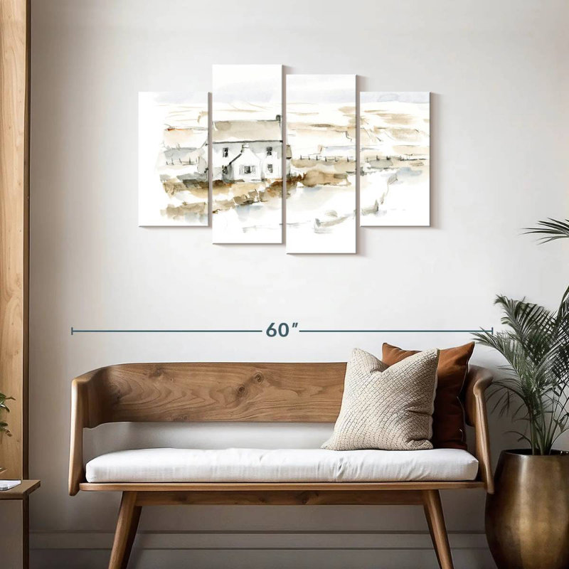 Lilie Neutral Farmhouse I, 27" H x 43" W