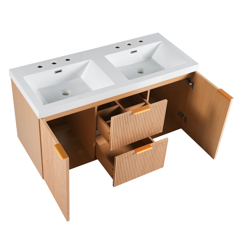 Meuble-lavabo mural Delmar, 47"