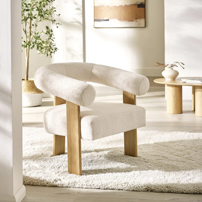 Destyny Upholstered Boucle Armchair