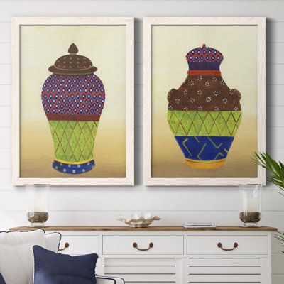 «Marrakech Urn I», ensemble de 2 reproductions d'art