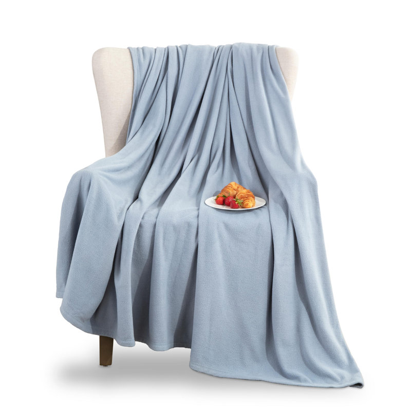 King Size Off-White Fleece Reversible Blanket