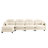 Modular Sectional L Shaped Couch With Ottoman,Soft Chenille Fabric,Ergonomic Design,Tufted Cushion Backrest Design,High Quality Wooden Base Easy Install,Fits Bedrooms Living Rooms Reading Nooks,Beige-369690738-369690736