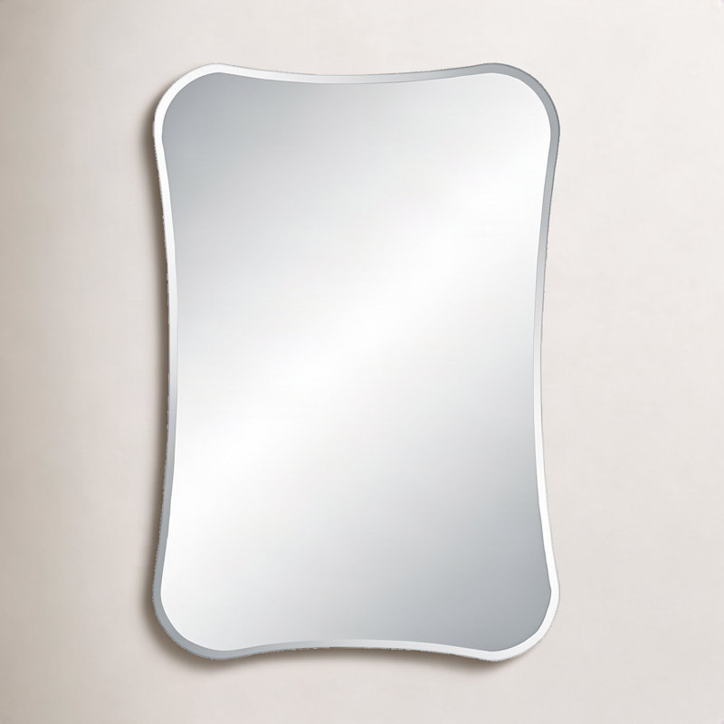 Metal Wavy Wall Mirror