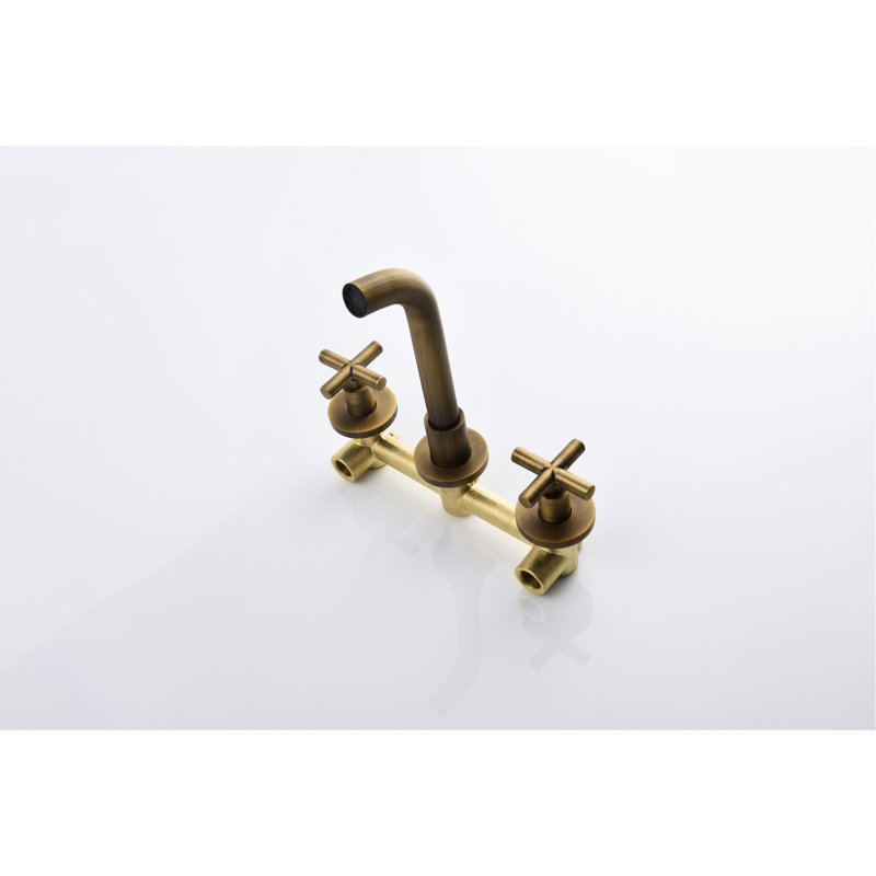 Robinet mural de salle de bain en bronze - goutte à goutte - cartouche et finition rouille - pour une fabrication en laiton massif propre avec un contrôle de l'eau sans effort