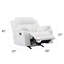 Élégant fauteuil inclinable blanc avec accoudoirs rembourrés-2086367645