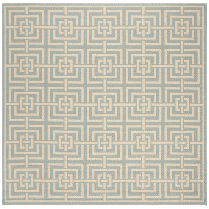Tapis intérieur / extérieur Gowanus Linden 100, Carré 6 pi 7 po