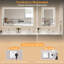 Super Bright LED Lighted Bathroom Vanity Mirror, Frontlit & Backlit 3-Colour Temperature Anti-Fog Wall Mirror with UL, RoHS, ETL & 3-Year Warranty-1024823622