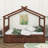 Wooden House Bed With Drawers-1246894769-1246894774