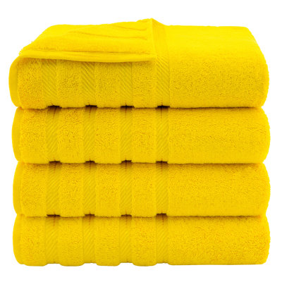 Ensemble de serviettes de bain turques de luxe 100% coton 4 pièces Edison Collection