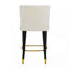 Tabouret de bar avec repose-pieds élégant et revêtement moelleux pour une expérience luxueuse-405451203