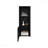 43" Tall One-Door Wall Cabinet With Two Open Shelves, Medicine Cabinet-1293082270