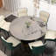 Table de salle à manger ronde en pierre pour salon moderne, maison-316854432-289701609